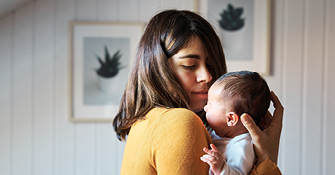  Image of a woman with a baby