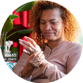 woman with arthritis