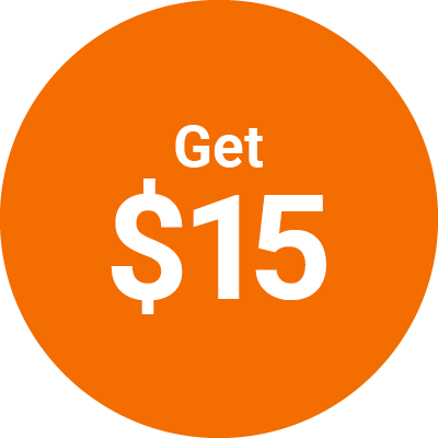 get $15