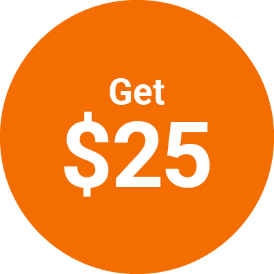 get $25